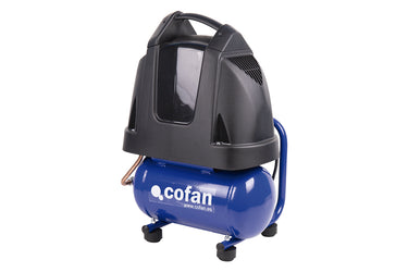 Cofan – Compresor de Aire Ultraligero | Motor 1,5 HP | Depósito 6 L | Sin Aceite | Compacto y Portátil para Uso Doméstico y Profesional